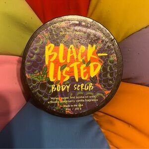 Perfectly Posh~ Blacklisted scrub New & Sealed pkg